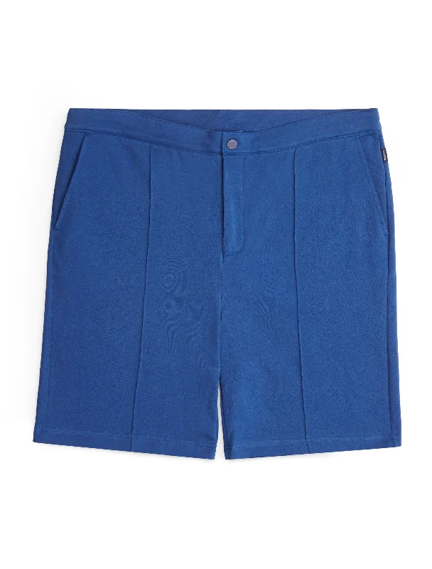 Premium Shorts For Women-Navy Terry Short