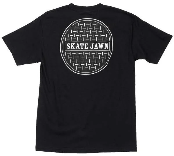 Soft T-Shirt-OJ SKATE JAWN  TEE - BLACK