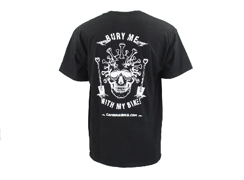 Custom T-Shirt For Parties-CBO Bury Me with My Bike Tee - Corona - Black - 2020