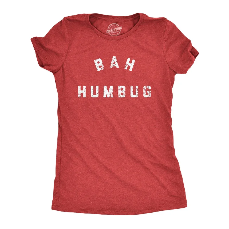 T-Shirt With Minimalist Art-Bah Humbug Women's T Shirt