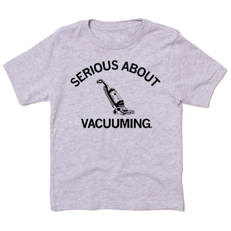 Custom T-Shirt For Parties-Serious About Vacuuming Kids