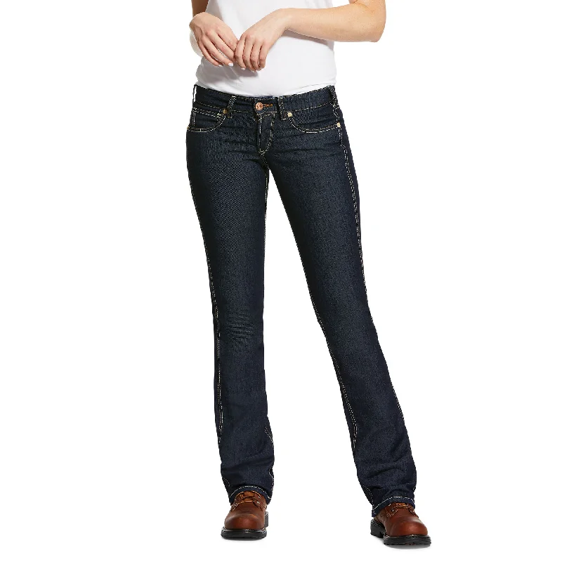 Pants For Custom Merchandise-Ariat Women's Rebar DuraStretch Raven Denim Pant