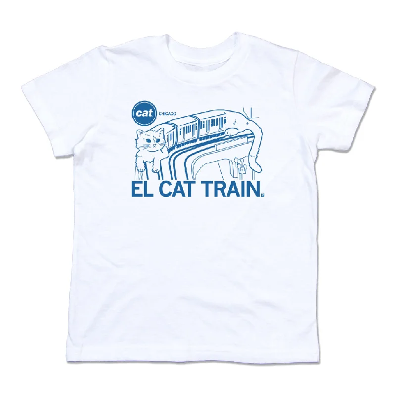 T-Shirt With Custom Print Design-El Cat Train Kids