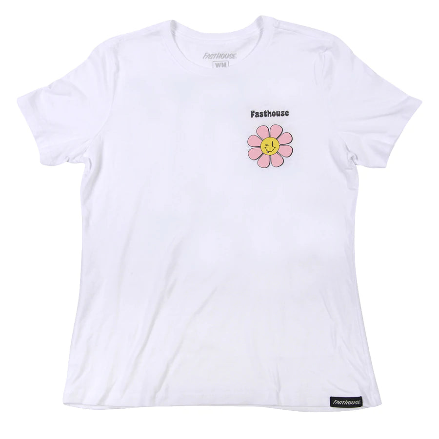 T-Shirt For Summer Parties-Fasthouse Peachy Keen Tee - Womens - Vintage White