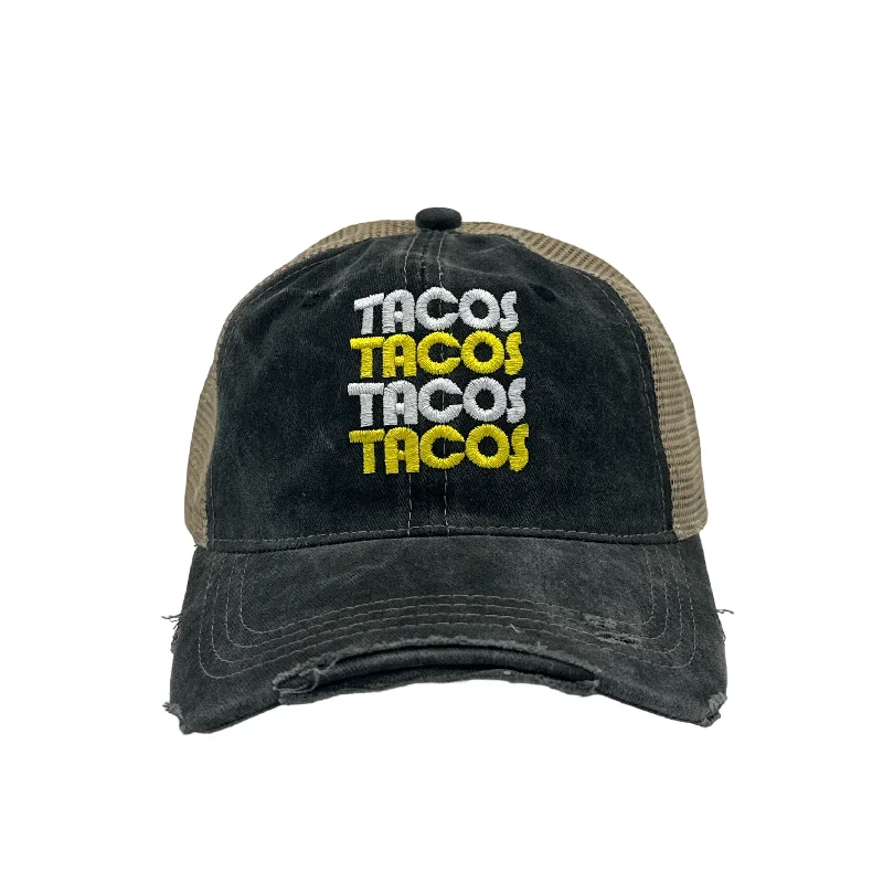 Hat With Bold Patterns-Tacos Tacos Tacos