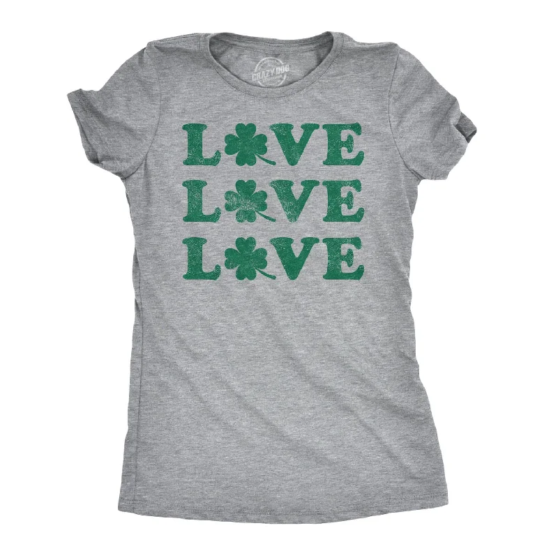 T-Shirt With Vibrant Colors-Love Shamrock Women's T Shirt