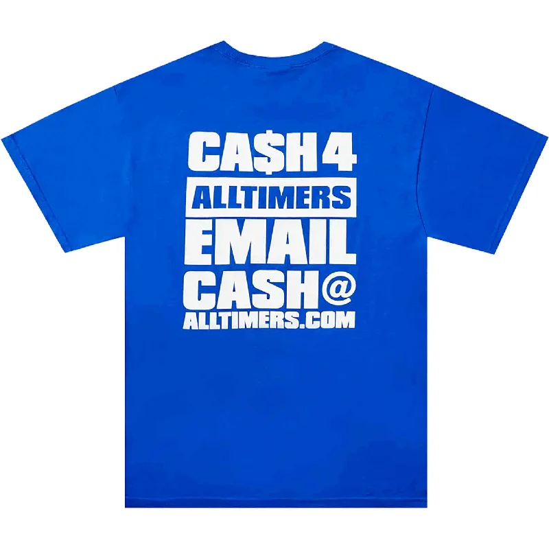 T-Shirt With Sporty Designs-Alltimers Atlantic Ave Tee Royal