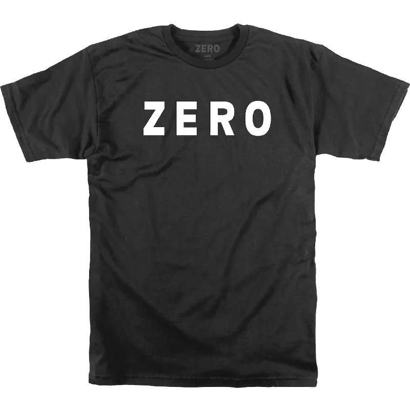 T-Shirt For Home Wear-Zero SS Tee Black