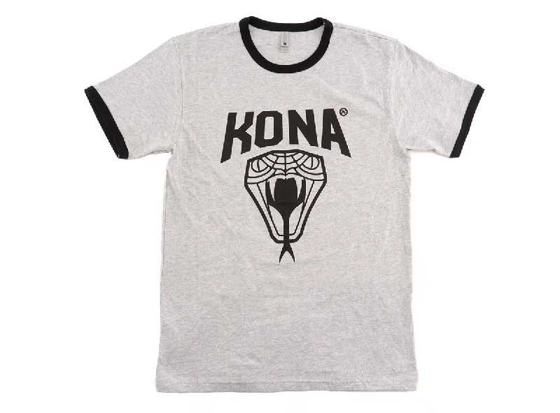 Custom T-Shirt With Personalized Photos-Kona Snake Tee - Gray