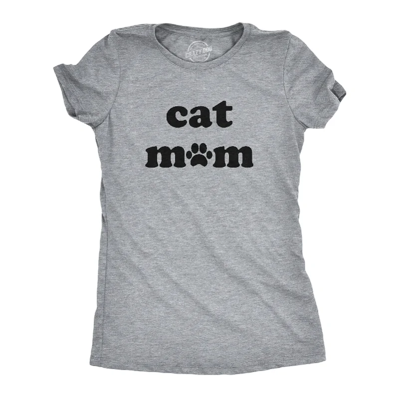 Personalized T-Shirt For Family Photos-Cat Mom Women's T Shirt