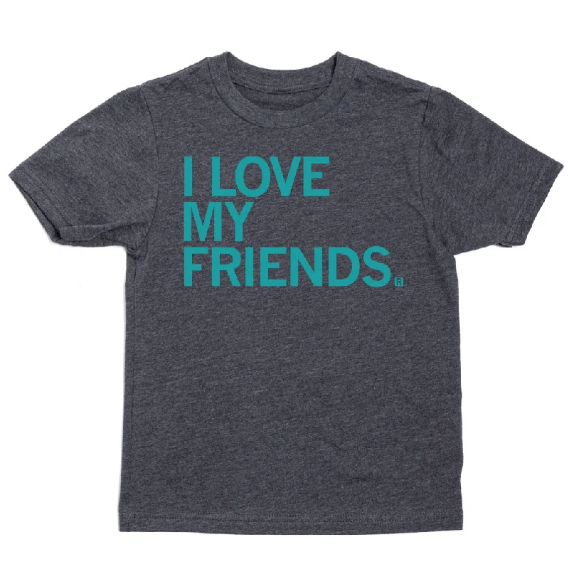 Custom T-Shirt For Kids-I Love My Friends Kids