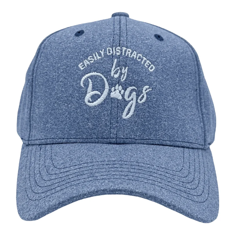 Custom Hat For Party Favors-Easily Distracted By Dogs