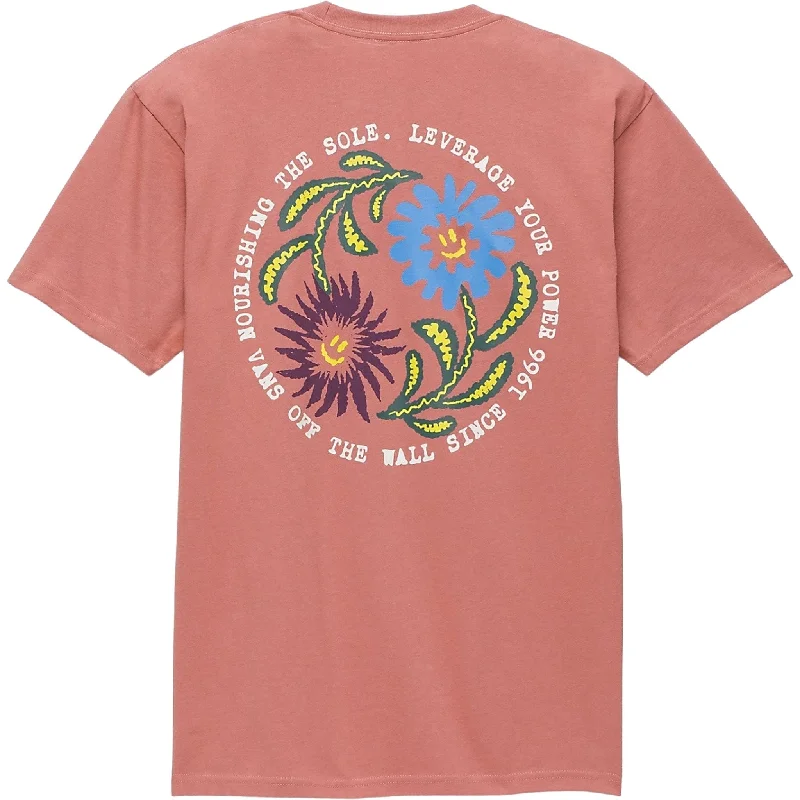 T-Shirt For Relaxed Look-Vans Dual Bloom Tee Withered Rose