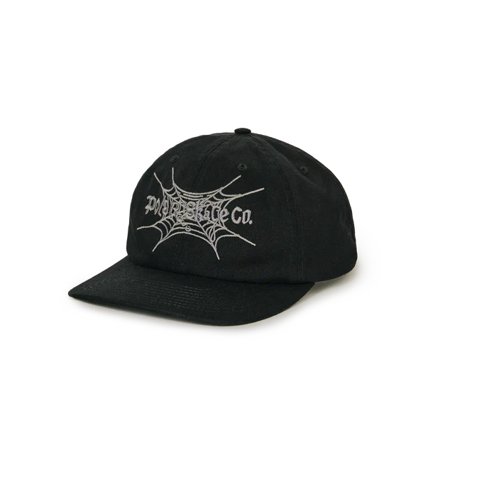 Wide-Brim Hat-Polar Skate Co. - MICHAEL CAP | SPIDERWEB - BLACK