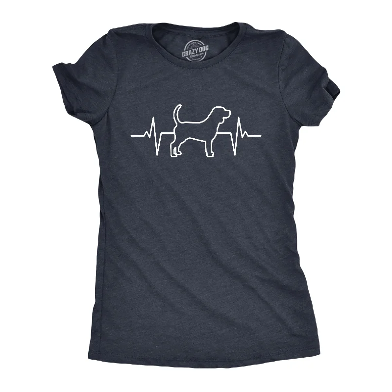 T-Shirt For School Events-Dog Heart Beat Women's T Shirt