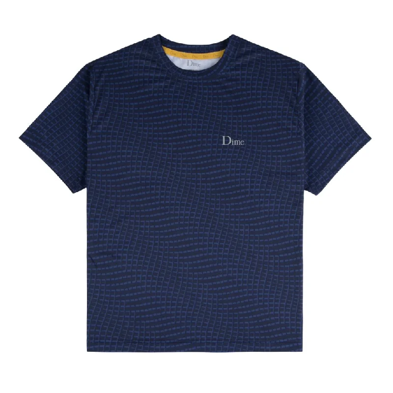 T-Shirt With Luxury Fabric-DIME WARP SPORTS TEE - BLUE