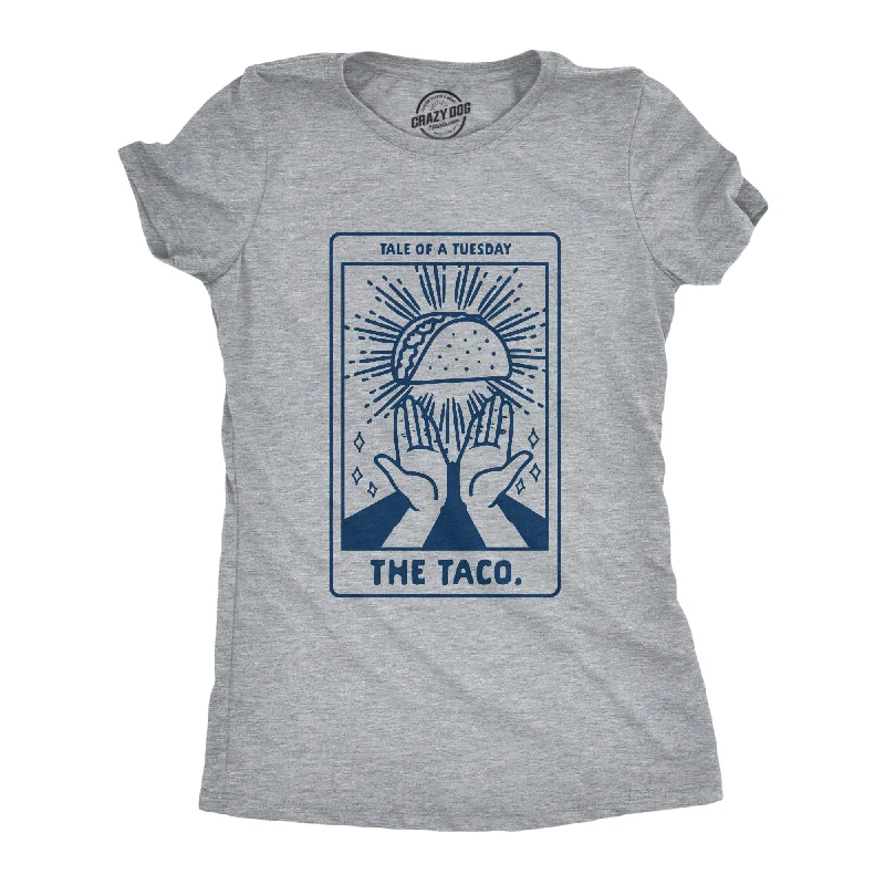 Custom T-Shirt For Sale-Taco Tarot Card Women's T Shirt