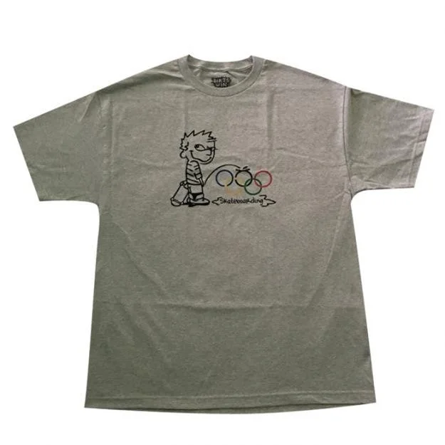 Eco-Friendly T-Shirt-DIRTS WIN CALVIN TEE - GREY