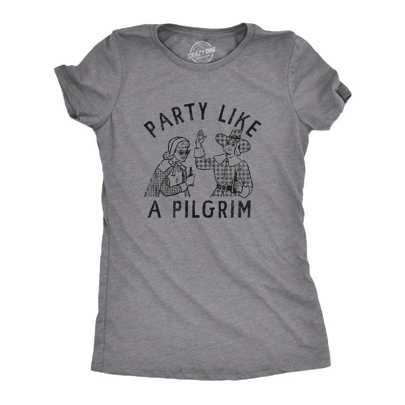 T-Shirt With Custom Name-Party Like A Pilgrim Women's T Shirt