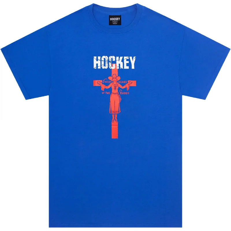 T-Shirt For Festivals And Celebrations-Hockey Sweet Heart Tee Royal