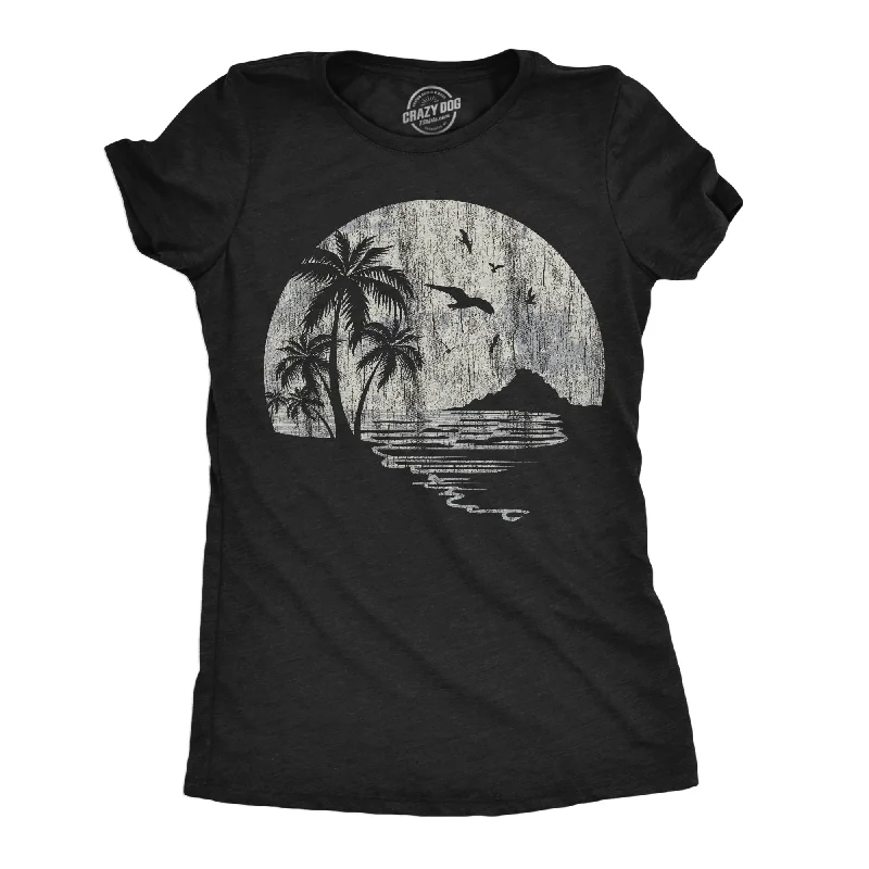 T-Shirt For Sports Teams-Moon Beach Women's T Shirt