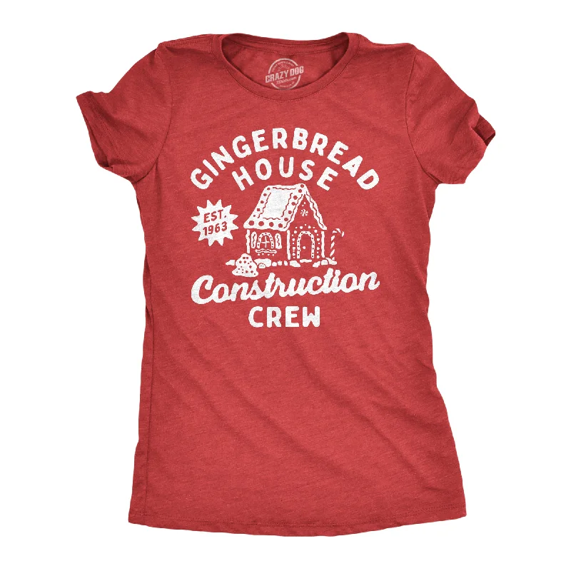 T-Shirt For Yoga-Gingerbread House Construction Crew Women's T Shirt