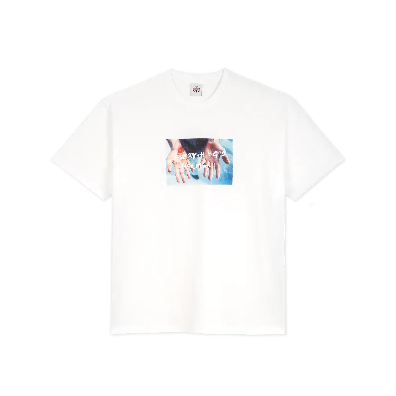 T-Shirt With Vibrant Colors-POLAR SKATE CO. - "COMMITMENT" T-SHIRT (WHITE)