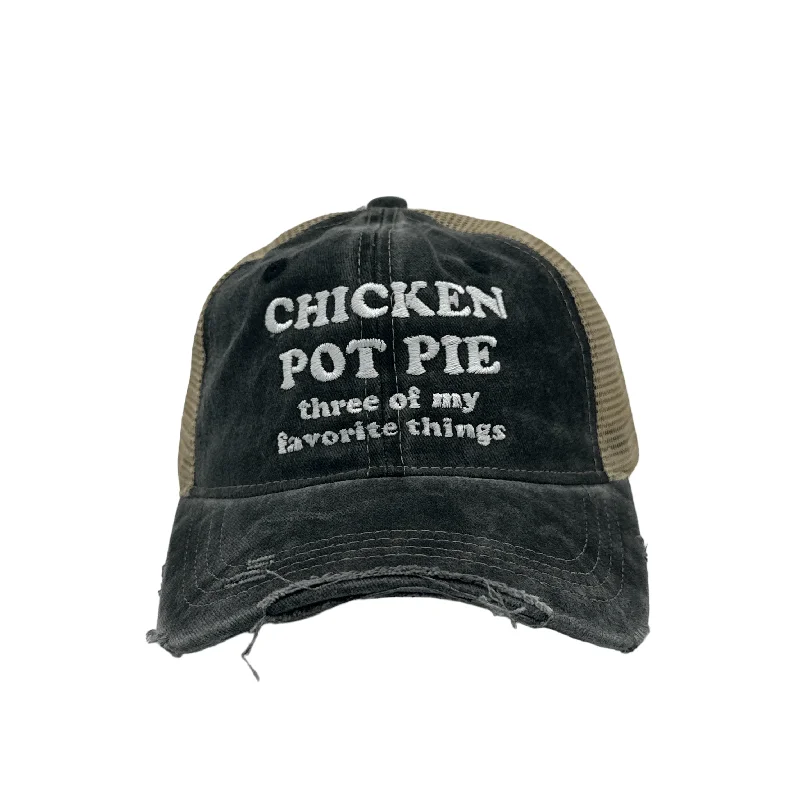 Hat For Outdoor Sports-Chicken Pot Pie Three Of My Favorite Things