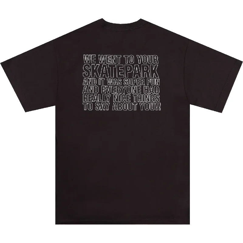 T-Shirt For Special Events Gifts-Alltimers Skatepark Tee Black