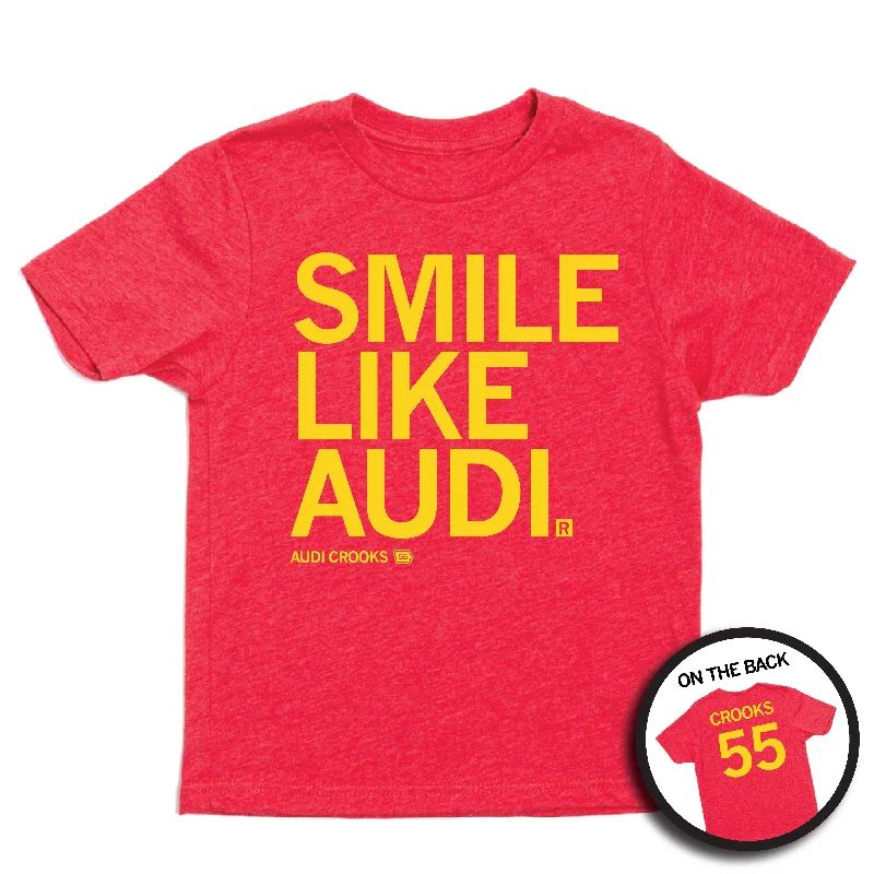 T-Shirt With Funny Slogan-Smile Like Audi Kids