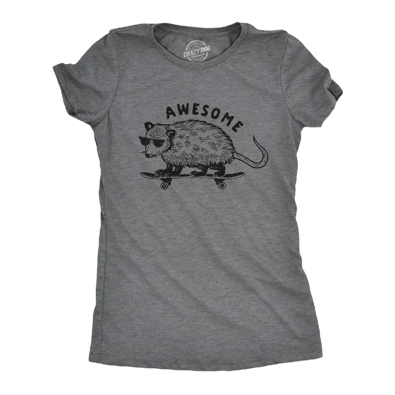 Custom T-Shirt For Parties-Awesome Opossum Women's T Shirt