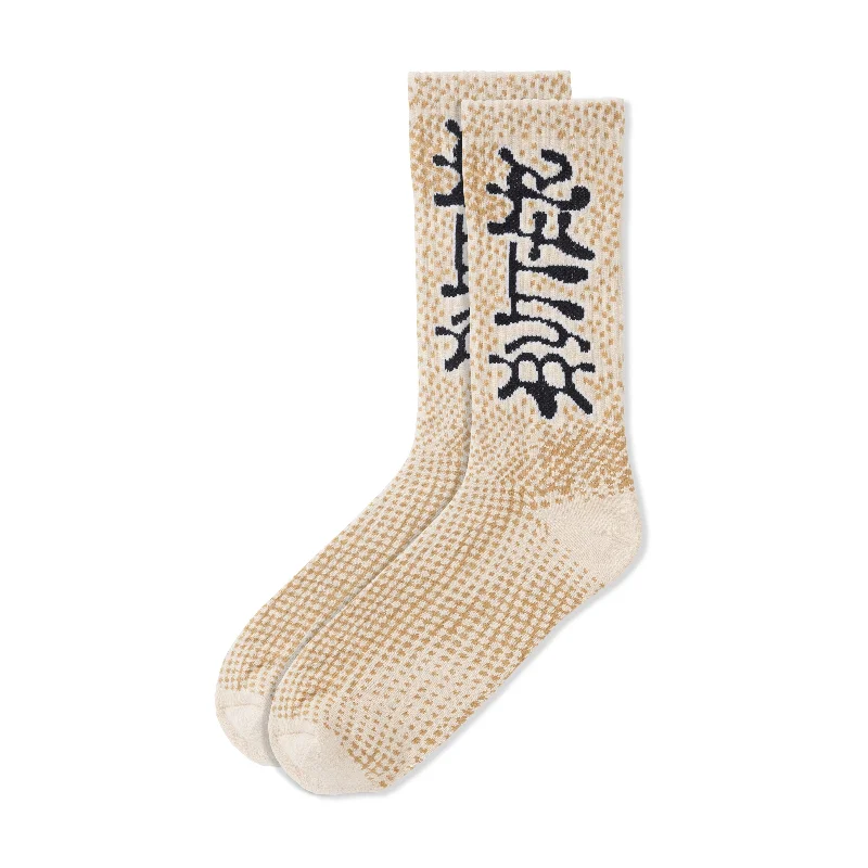 Sock For Travel-BUTTER GOODS - "INK" SOCKS (TAN)