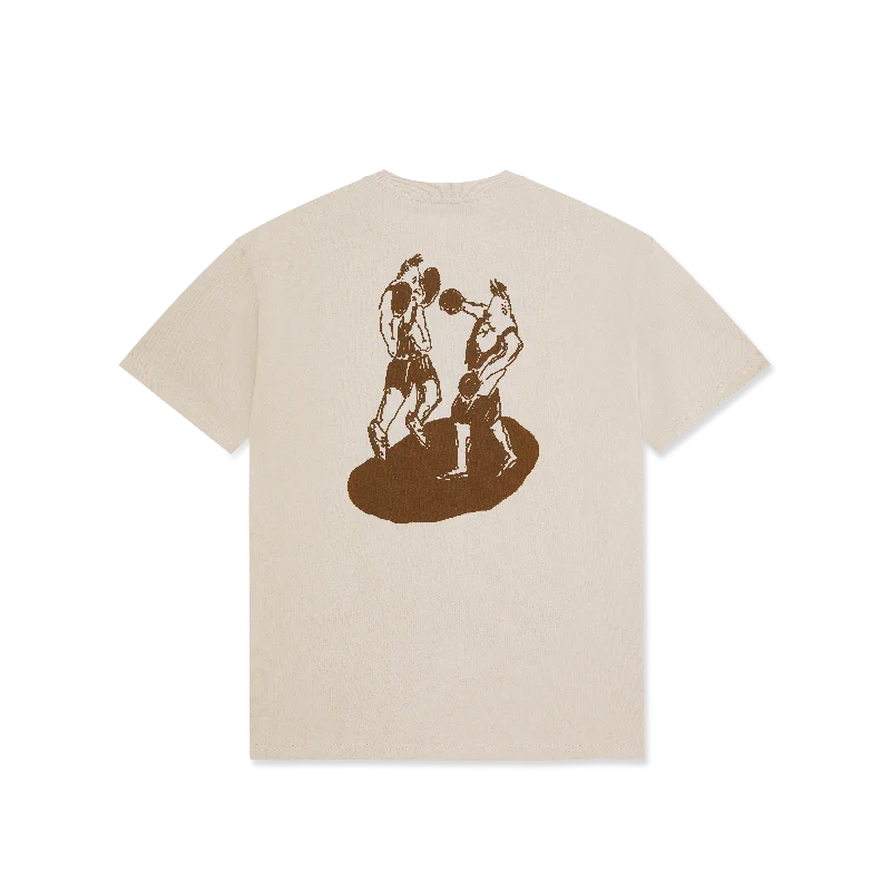 T-Shirt For Party Favors-LAST RESORT AB X JULIAN SMITH - "BOXERS" T-SHIRT (SAND)