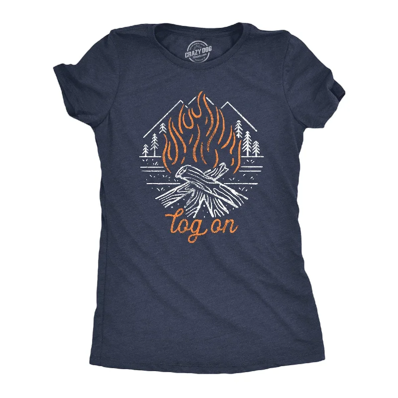 T-Shirt For Logo Apparel-Log On Women's T Shirt