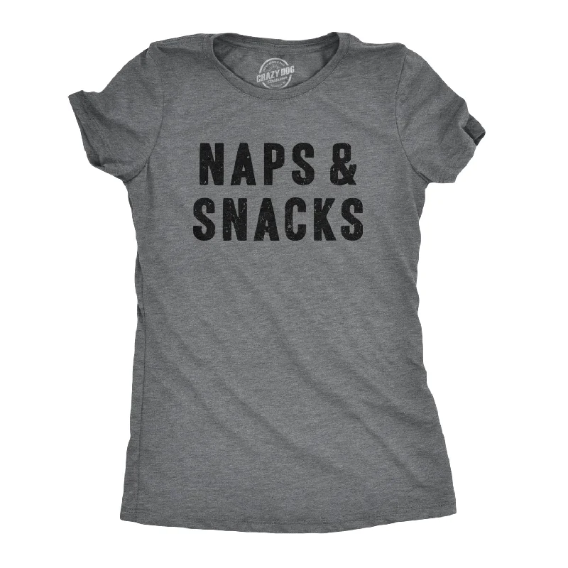 T-Shirt With Custom Name-Naps And Snacks Women's T Shirt