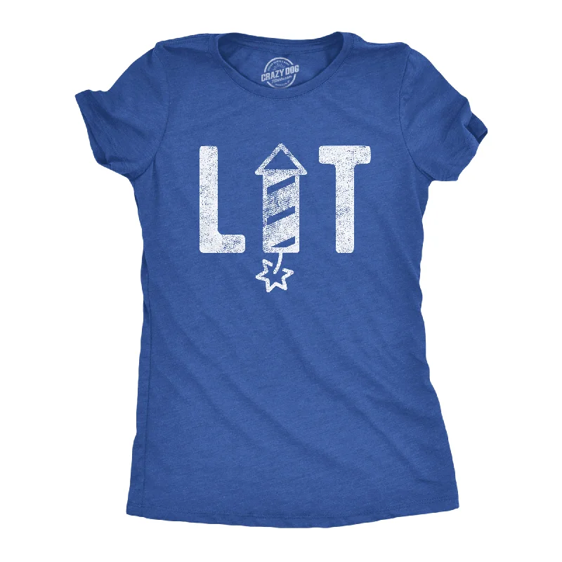 T-Shirt For Gift Ideas-Lit Firework Women's T Shirt