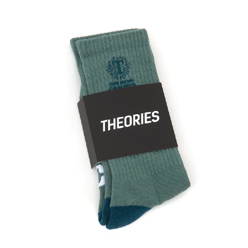 Colorful Sock-Theoramid Sock (Laurel / Sea Blue)