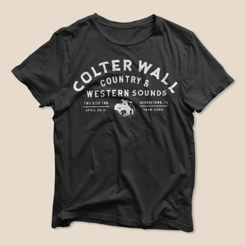 T-Shirt With Custom Artwork-Colter Wall  Two Step Inn Festival Shirts