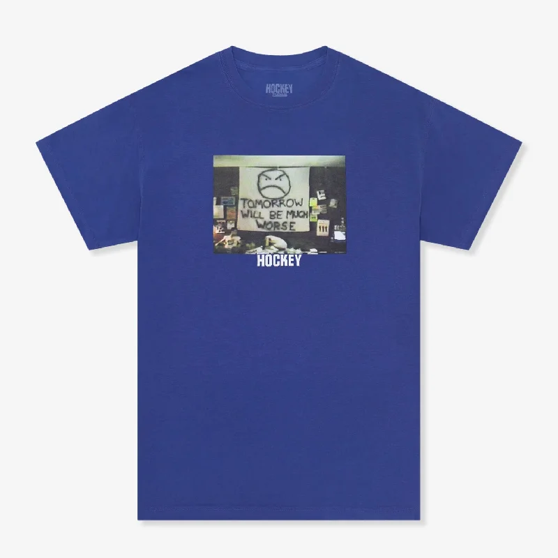 T-Shirt With Logo-Much Worse Tee (Blue)