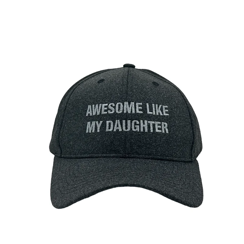 Hat With Fun Designs-Awesome Like My Daughter