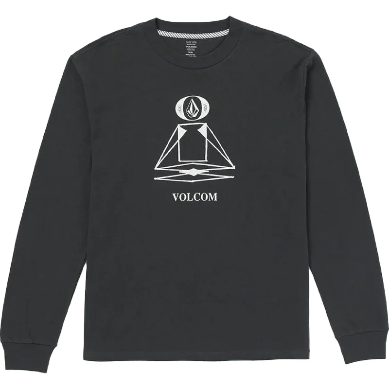 Customizable T-Shirt-Volcom Skate Vitals Remy Long Sleeve Tee Stealth