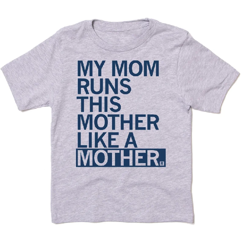 T-Shirt For Relaxed Look-Run This Mother Kids