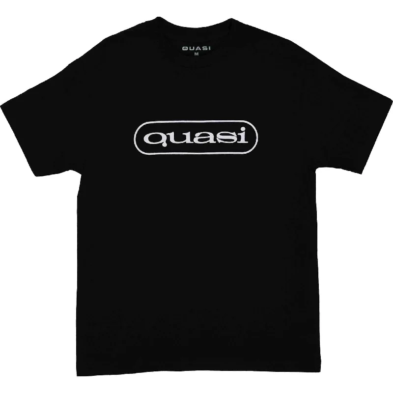 T-Shirt With Minimalist Design-Quasi Boomerang Tee Black