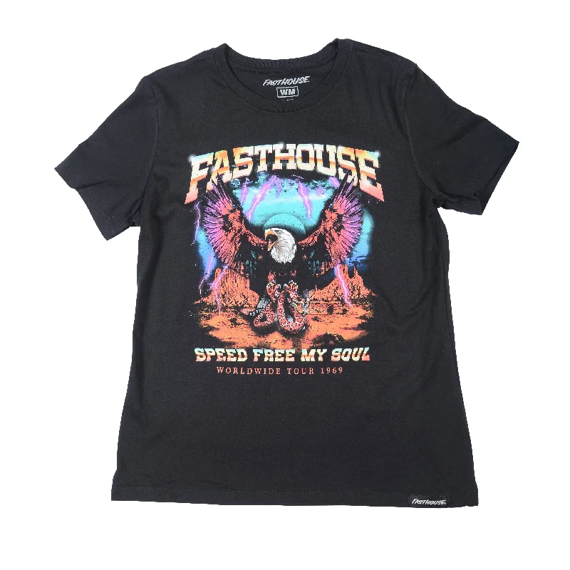 T-Shirt With Comfortable Fit-Fasthouse Tour 1969 Tee - Womens - Black