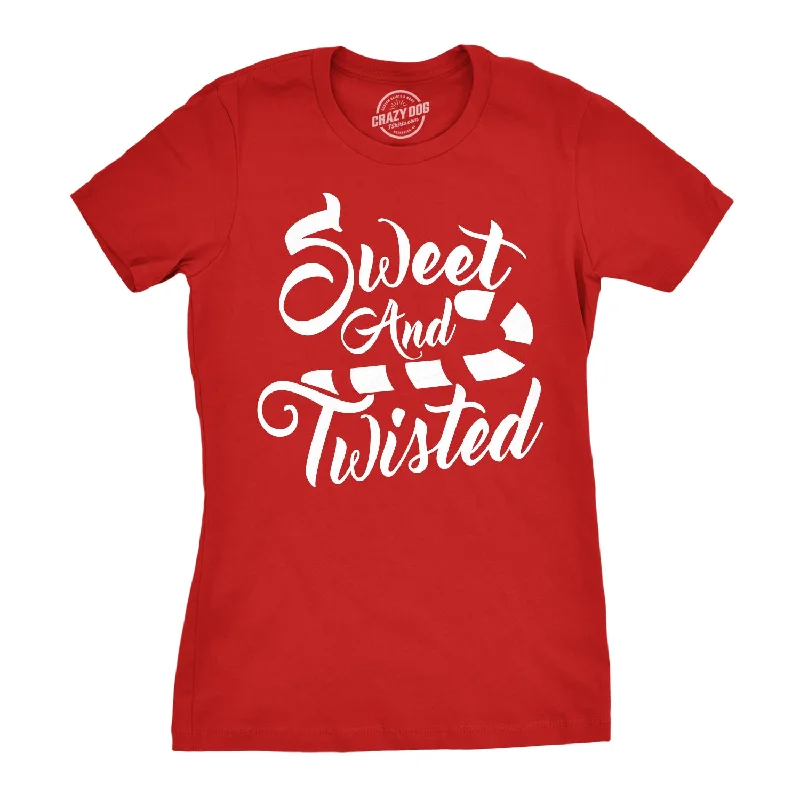 T-Shirt With Funny Slogan-Sweet And Twisted Women's T Shirt