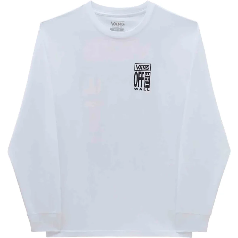 T-Shirt With Comfortable Fit-Vans 106 AVE Long Sleeve Tee White