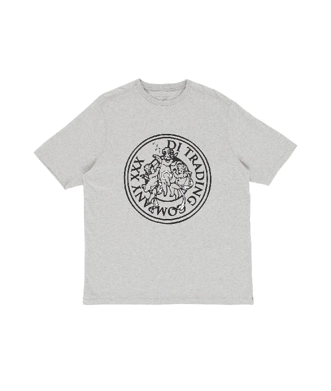 T-Shirt For Casual Fridays-POP TRADING CO. - "ROMA" T-SHIRT (HEATHER GREY)