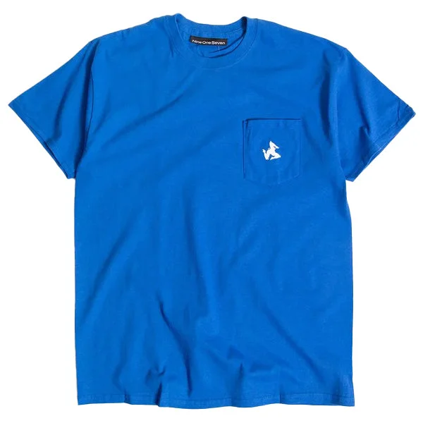 T-Shirt With High-Quality Fabric-917 Pocket Legs Tee - Royal Blue