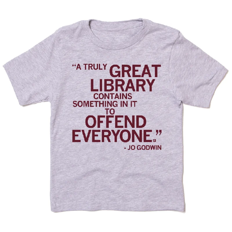 T-Shirt With Embroidered Logo-A Truly Great Library Kids