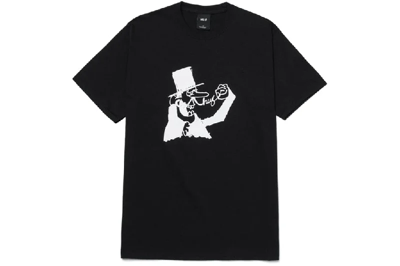 T-Shirt For Trendy Fashion-Huf Dastardly Tee Black